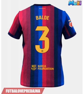Lacne Muži Futbalové dres Barcelona Alejandro Balde #3 2026-27 Krátky Rukáv - Domáci